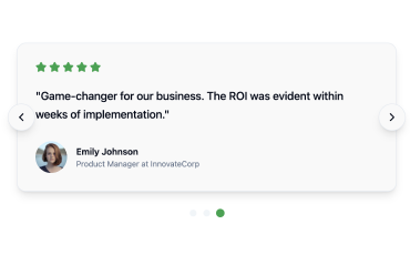 Social Proof Testimonials Carousel